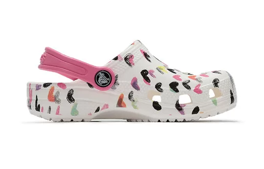 PS-Crocs-Multi-Color-Pattern-Shoe-White-1 (PS) Crocs Multi-Color Pattern Shoe White