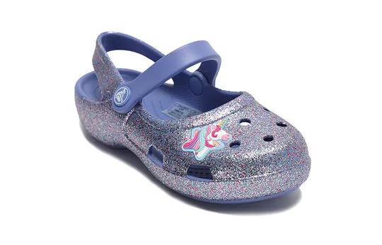 PS-Crocs-Outdoor-Flat-Heel-Shiny-Sports-Blue-Sandals-2 (PS) Crocs Outdoor Flat Heel Shiny Sports Blue Sandals