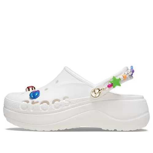 (WMNS) Crocs Baya Midsummer Platform Clogs 'White Pink' (WMNS) Crocs Baya Midsummer Platform Clogs 'White Pink'