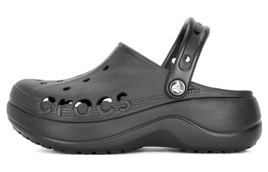 WMNS-Crocs-Baya-Platform-Clogs-Black-1 (WMNS) Crocs Baya Platform Clogs 'Black'