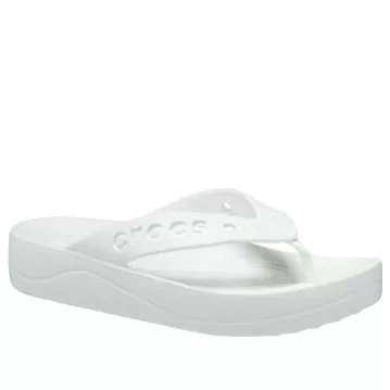 WMNS-Crocs-Baya-Platform-Flip-Flops-White-2 (WMNS) Crocs Baya Platform Flip-Flops 'White'