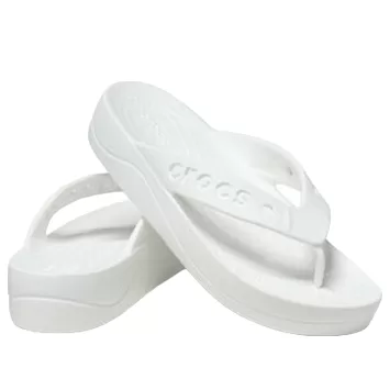 WMNS-Crocs-Baya-Platform-Flip-Flops-White-3 (WMNS) Crocs Baya Platform Flip-Flops 'White'