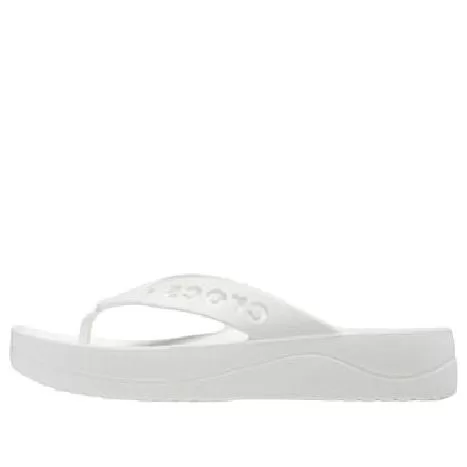 (WMNS) Crocs Baya Platform Flip-Flops 'White' (WMNS) Crocs Baya Platform Flip-Flops 'White'