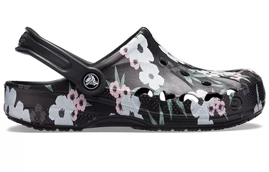WMNS-Crocs-Baya-Printed-Clogs-Tropical-Floral-Black-1 (WMNS) Crocs Baya Printed Clogs 'Tropical Floral Black'