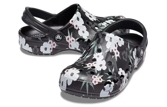 WMNS-Crocs-Baya-Printed-Clogs-Tropical-Floral-Black-2 (WMNS) Crocs Baya Printed Clogs 'Tropical Floral Black'