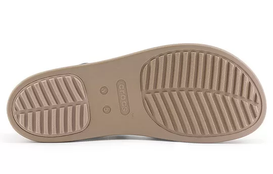WMNS-Crocs-Brooklyn-Ankle-Strap-Wedge-Sandals-Black-Beige-5 (WMNS) Crocs Brooklyn Ankle Strap Wedge Sandals 'Black Beige'