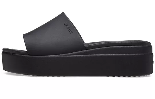 WMNS-Crocs-Brooklyn-Slide-Black-1 (WMNS) Crocs Brooklyn Slide 'Black'