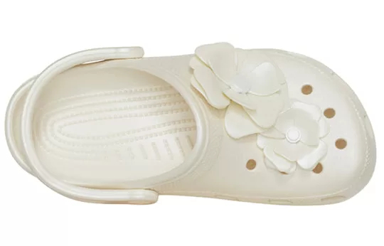 WMNS-Crocs-Classic-Clog-3d-Flower-White-Sandals-2 (WMNS) Crocs Classic Clog 3d Flower White Sandals