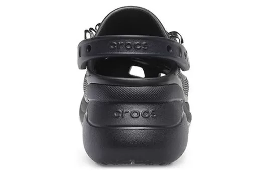WMNS-Crocs-Classic-Clog-Retro-Sandals-Black-Silver-3 (WMNS) Crocs Classic Clog Retro Sandals Black Silver