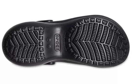 WMNS-Crocs-Classic-Clog-Retro-Sandals-Black-Silver-4 (WMNS) Crocs Classic Clog Retro Sandals Black Silver