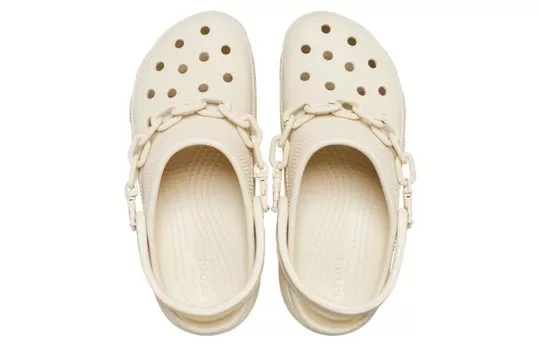 WMNS-Crocs-Classic-Platform-Chain-Clogs-Bone-3 (WMNS) Crocs Classic Platform Chain Clogs 'Bone'