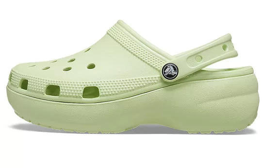 WMNS-Crocs-Classic-Platform-Clog-Celery-1 (WMNS) Crocs Classic Platform Clog 'Celery'
