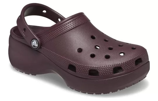 WMNS-Crocs-Classic-Platform-Clogs-Dark-Cherry-2 (WMNS) Crocs Classic Platform Clogs 'Dark Cherry'