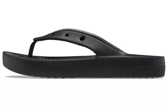 WMNS-Crocs-Classic-Platform-Flip-Black-1 (WMNS) Crocs Classic Platform Flip 'Black'