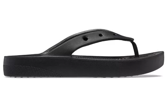 WMNS-Crocs-Classic-Platform-Flip-Black-2 (WMNS) Crocs Classic Platform Flip 'Black'