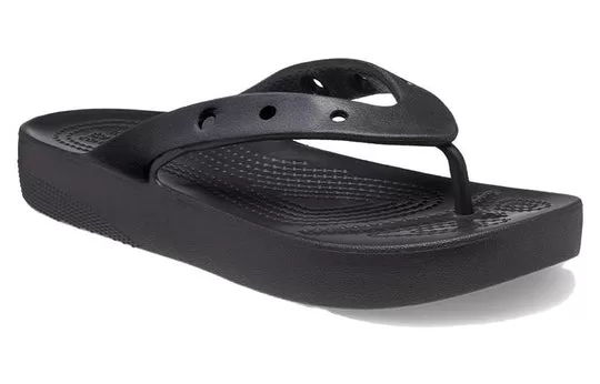 WMNS-Crocs-Classic-Platform-Flip-Black-3 (WMNS) Crocs Classic Platform Flip 'Black'