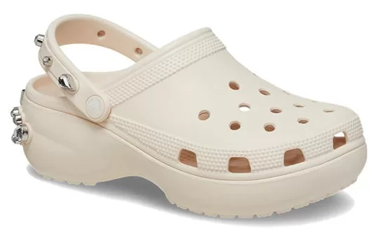 WMNS-Crocs-Classic-Platform-Tiara-Clogs-Beige-2 (WMNS) Crocs Classic Platform Tiara Clogs 'Beige'
