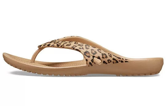 WMNS-Crocs-Kadee-ll-Leopard-Print-Flip-Flops-Brown-1 (WMNS) Crocs Kadee ll Leopard Print Flip-Flops Brown