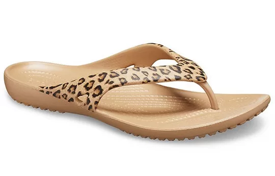 WMNS-Crocs-Kadee-ll-Leopard-Print-Flip-Flops-Brown-3 (WMNS) Crocs Kadee ll Leopard Print Flip-Flops Brown