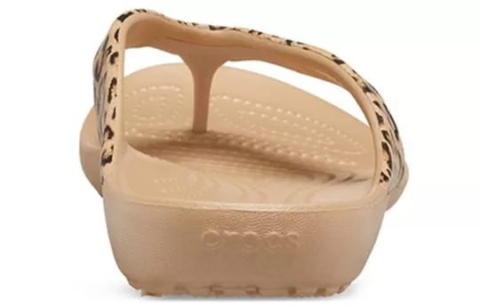 WMNS-Crocs-Kadee-ll-Leopard-Print-Flip-Flops-Brown-5 (WMNS) Crocs Kadee ll Leopard Print Flip-Flops Brown