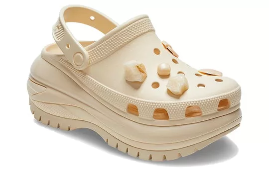 WMNS-Crocs-Mega-Crush-Shells-and-Pearls-Clog-Beige-2 (WMNS) Crocs Mega Crush Shells and Pearls Clog 'Beige'