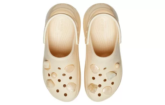 WMNS-Crocs-Mega-Crush-Shells-and-Pearls-Clog-Beige-3 (WMNS) Crocs Mega Crush Shells and Pearls Clog 'Beige'