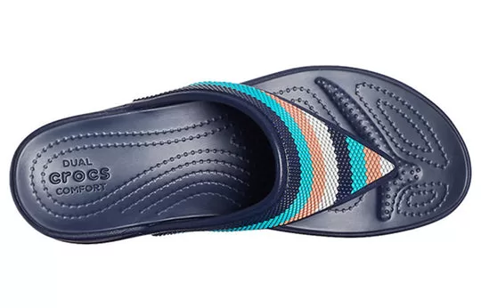 WMNS-Crocs-Monterey-Bead-Strap-Wedge-Dark-Blue-3 (WMNS) Crocs Monterey Bead Strap Wedge 'Dark Blue'