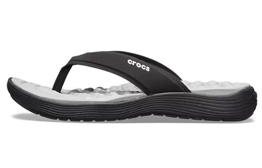 WMNS-Crocs-Reviva-Flip-Flops-Black-1 (WMNS) Crocs Reviva Flip-Flops Black