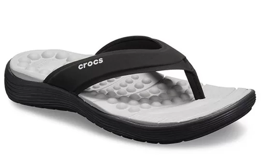 WMNS-Crocs-Reviva-Flip-Flops-Black-2 (WMNS) Crocs Reviva Flip-Flops Black