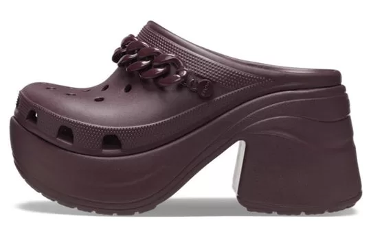 WMNS-Crocs-Siren-Chain-Clog-Dark-Cherry-1 (WMNS) Crocs Siren Chain Clog 'Dark Cherry'
