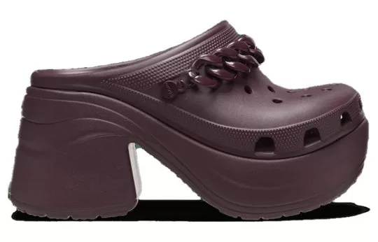 WMNS-Crocs-Siren-Chain-Clog-Dark-Cherry-2 (WMNS) Crocs Siren Chain Clog 'Dark Cherry'