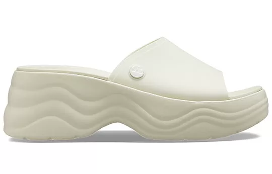 WMNS-Crocs-Skyline-Slide-White-1 (WMNS) Crocs Skyline Slide 'White'