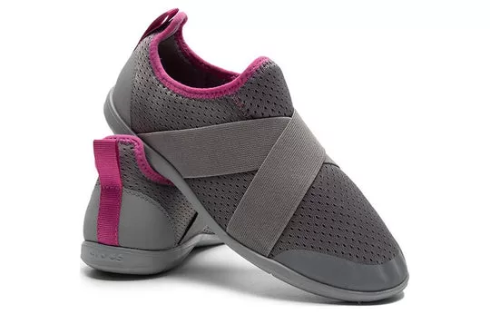WMNS-Crocs-Swiftwater-Slip-On-Sneakers-Grey-Pink-1 (WMNS) Crocs Swiftwater Slip-On Sneakers 'Grey Pink'