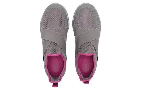 WMNS-Crocs-Swiftwater-Slip-On-Sneakers-Grey-Pink-2 (WMNS) Crocs Swiftwater Slip-On Sneakers 'Grey Pink'